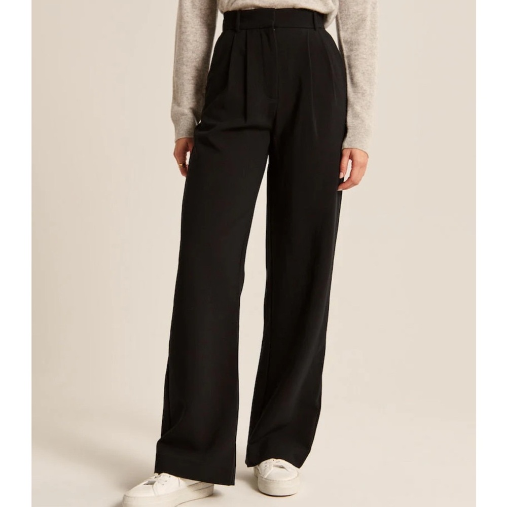 Black and Beige Wide-Leg Pants (set or 2)